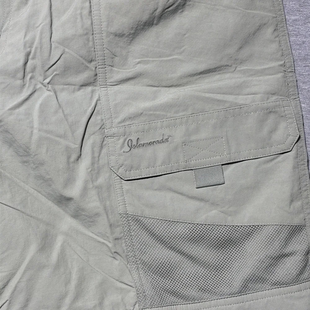 Islamorada Flats by Quest - Sage-  nylon cargo, hiking shorts, size Large‎